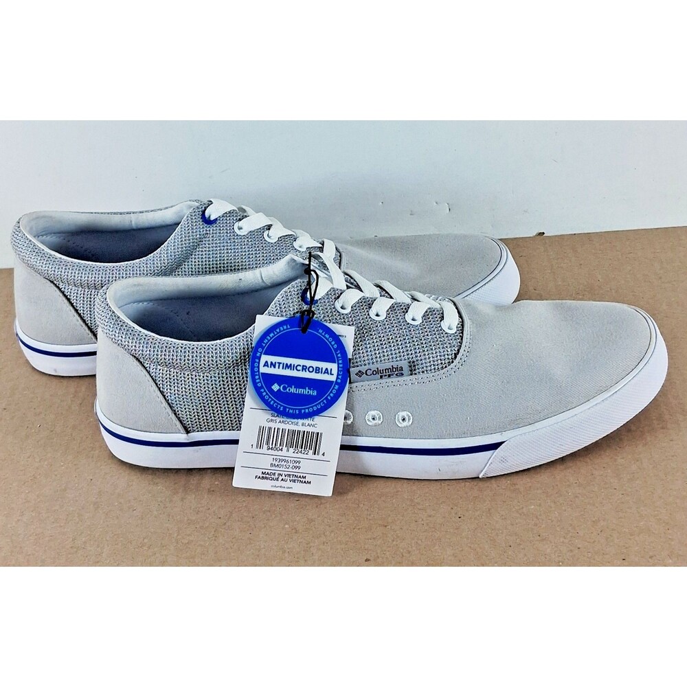Mens Columbia PFG Slack Tide Lace Boat  Shoes Gray Sz 12 NEW